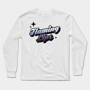 Flaming Lips - Retro Classic Typography Style Long Sleeve T-Shirt